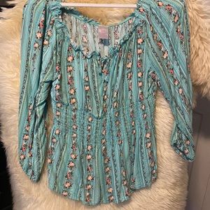 Scrunch waist 3/4 sleeve